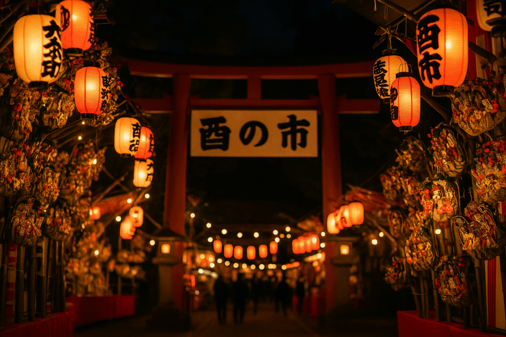 酉の市(とりのいち)へ行く