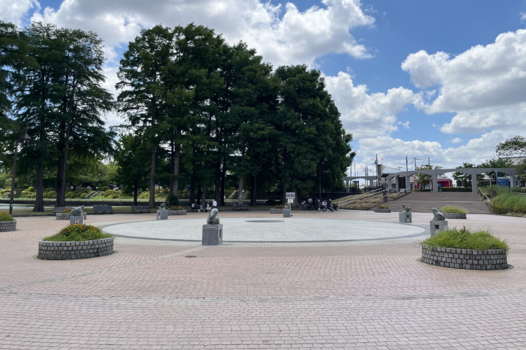 水元公園の噴水広場