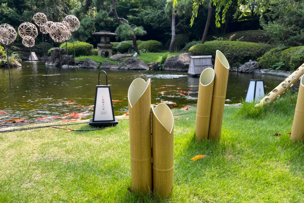 グランドプリンスホテル高輪日本庭園 ハートの竹あかり