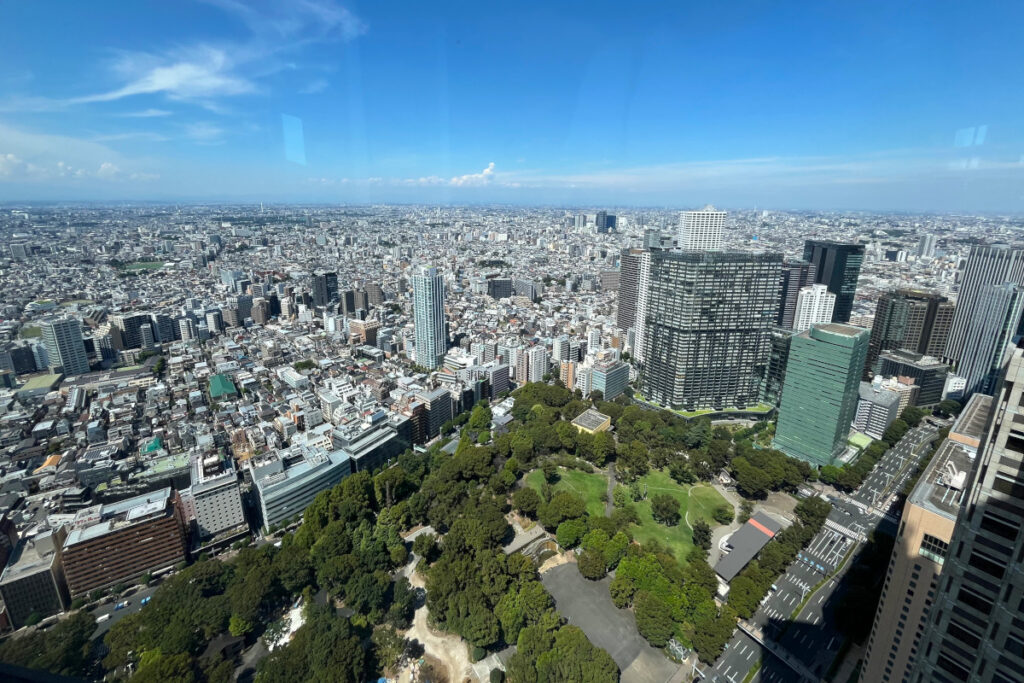 東京都庁45階の南展望室
