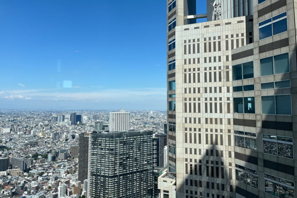 東京都庁45階の南展望室