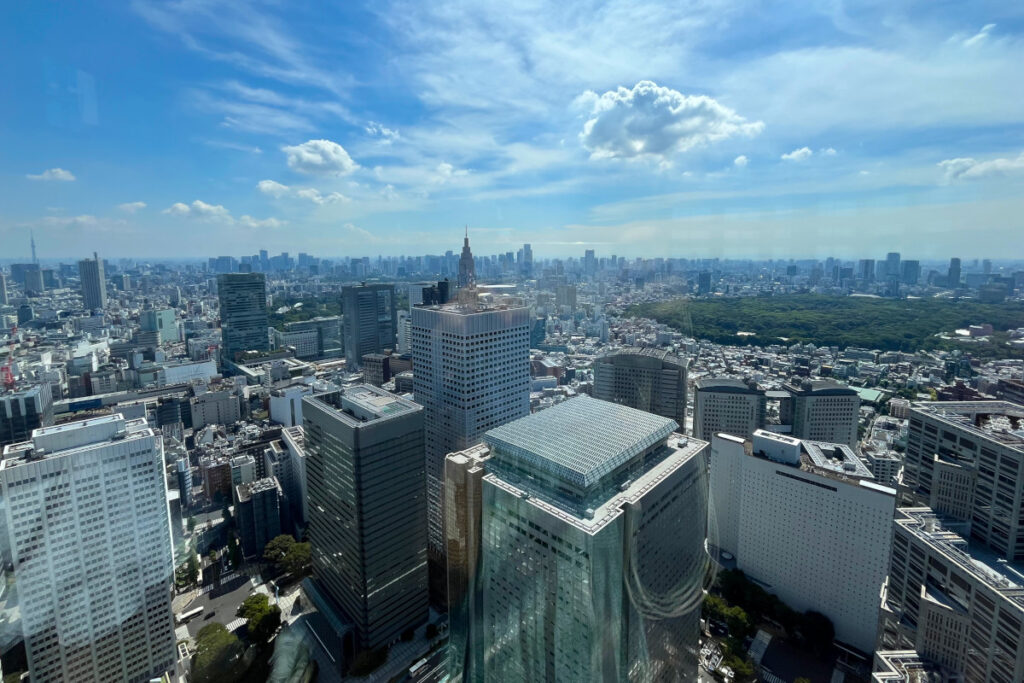 東京都庁45階の南展望室