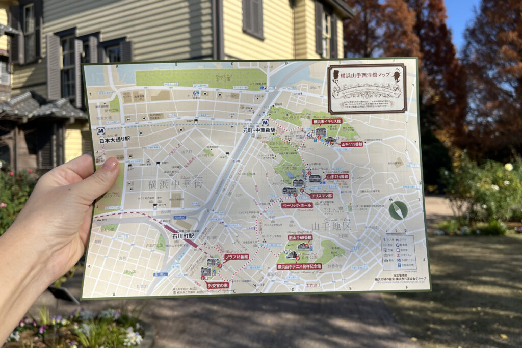 横浜山手西洋館マップ