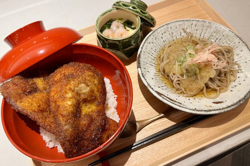 ソースカツ丼と越前おろし蕎麦膳