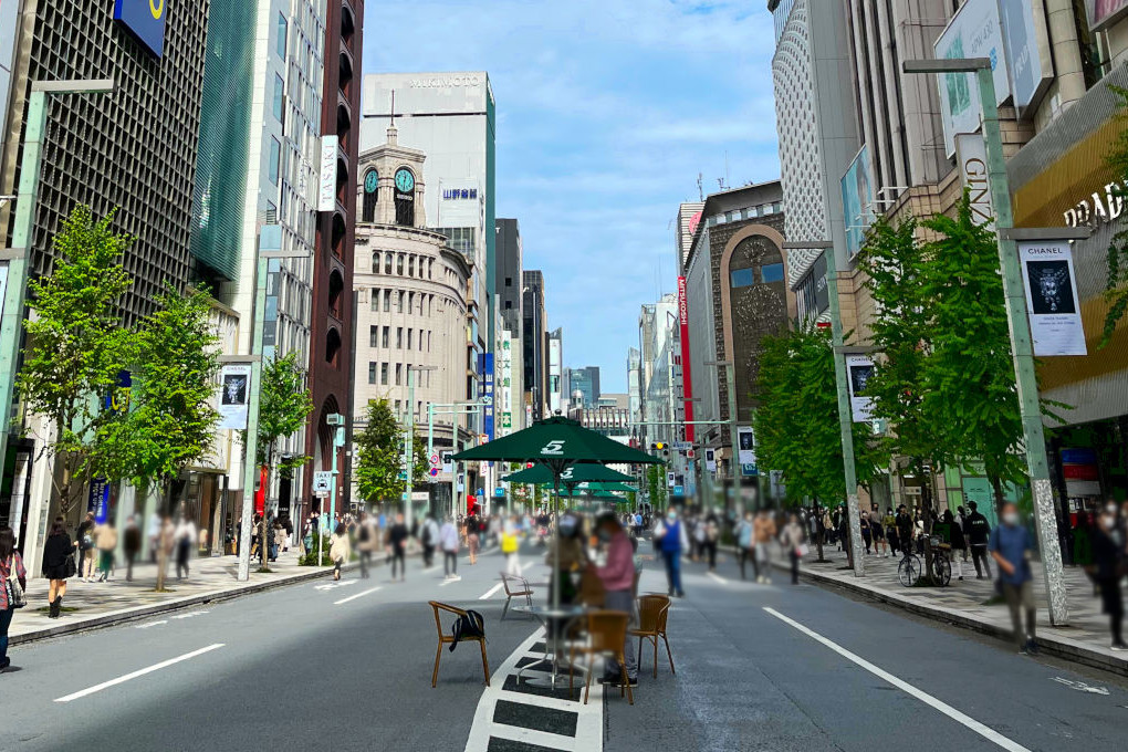 銀座の歩行者天国